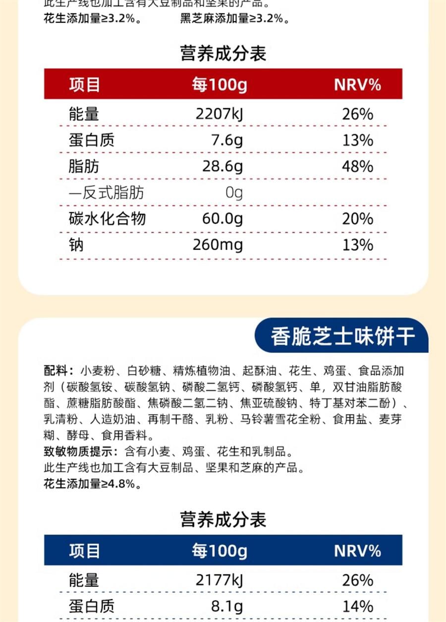 【中国直邮】 好吃点 香脆巧克力味饼干 薄脆饼干独立包装多口味休闲食品176g/袋
