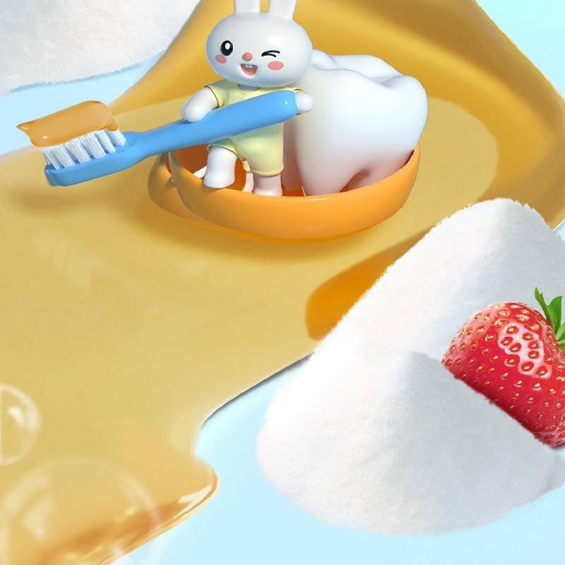 【中国直邮】  英氏 婴童牙膏 无氟含低氟 50g/支