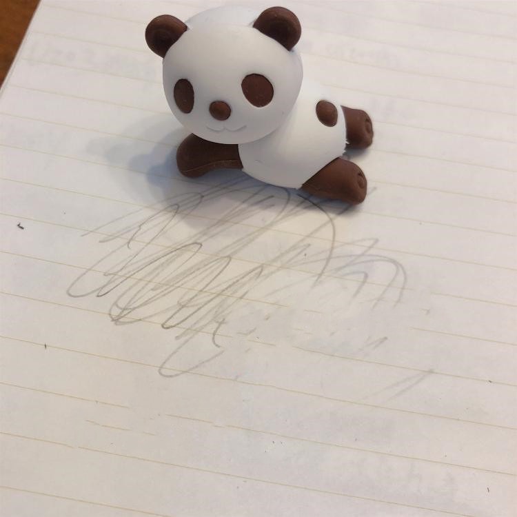 【日本直郵】DAISO大創 有趣的橡皮擦 可愛熊貓橡皮擦 1包