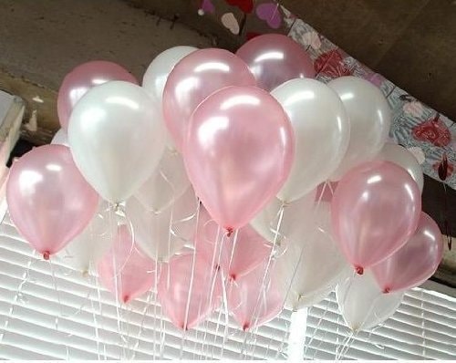 Balloons 100 Pack 12 Inch Pink White Kids Birthday Party Supplies Wedding Decorations Baby Shower Hen Party Access
