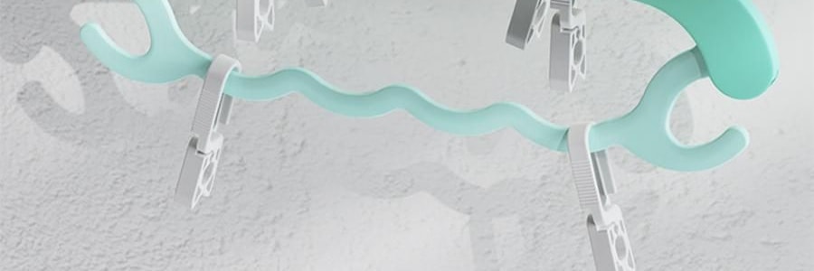 兒童專用衣架 附褲夾多功能晾衣架 寶寶衣物掛架 5只裝 檸檬黃