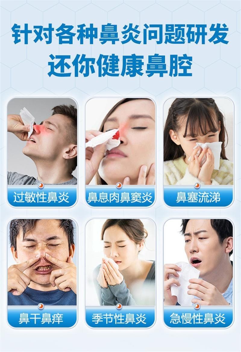 【中国直邮】 国药健康 礼医生 鼻炎贴 过敏性鼻炎鼻窦炎流鼻涕鼻塞鼻痒 5贴/盒*2盒