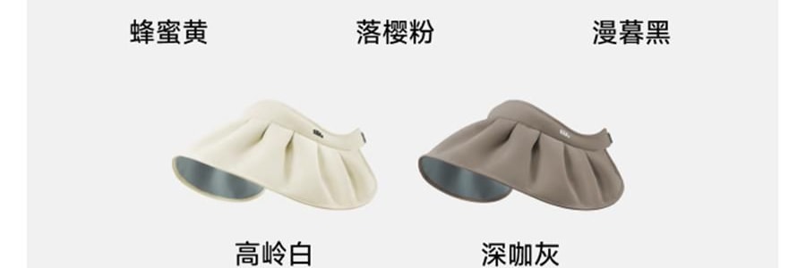 BENEUNDER蕉下 女士贝壳防晒帽子 夏季遮阳帽空顶防晒帽防紫外线 蜂蜜黄55-58cm