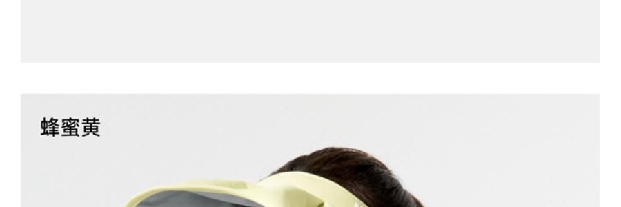 BENEUNDER蕉下 女士贝壳防晒帽子 夏季遮阳帽空顶防晒帽防紫外线 蜂蜜黄55-58cm