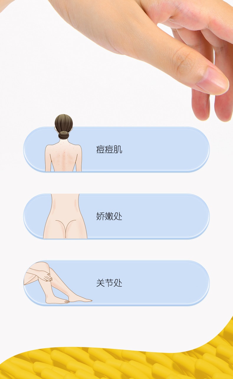 【中国直邮】PRITECH匹奇电动搓澡器 全自动硅胶沐浴身体刷 黄色XZ0