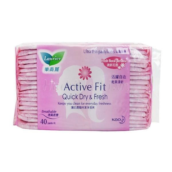 LAURIER Active Fit Pantyliners Scented 40pcs