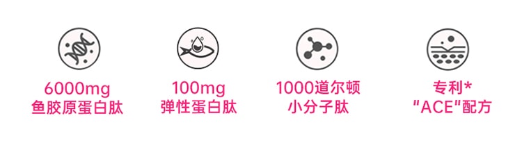 中国Lumi 6000mg胶原蛋白肽液态饮+100mg弹性蛋白肽 提拉抗老 重塑嘭弹少女肌 25ml*10支入
