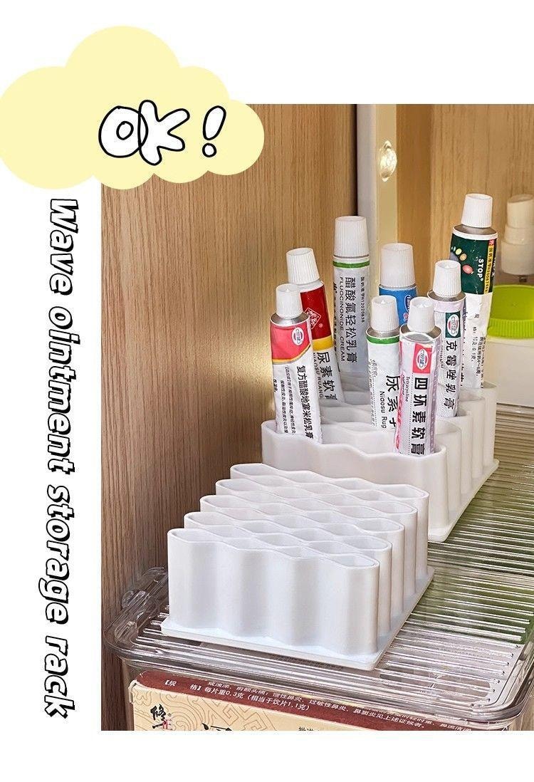 FOXTAIL 波浪收纳架 分格 整理神器 桌面 药品 软膏 药物 置物架 1个