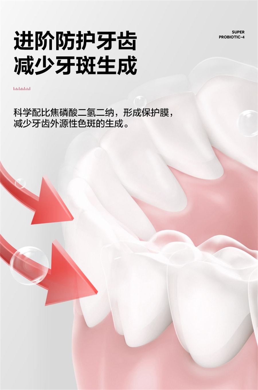 【中国直邮】参半  口腔鲨鱼牙膏益生菌清新美白牙膏 动感薄荷 120g/支
