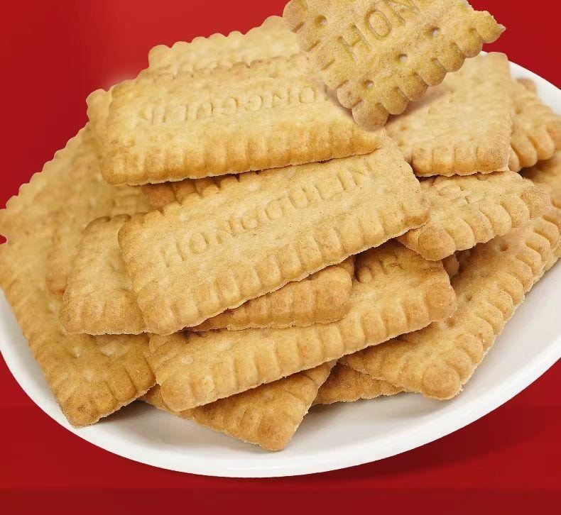 红谷林 无糖山药猴头菇饼干 8.9%山药粉+猴头菇粉 健康食养 0糖0反式脂肪酸 谷物原香 口感丰富 208g