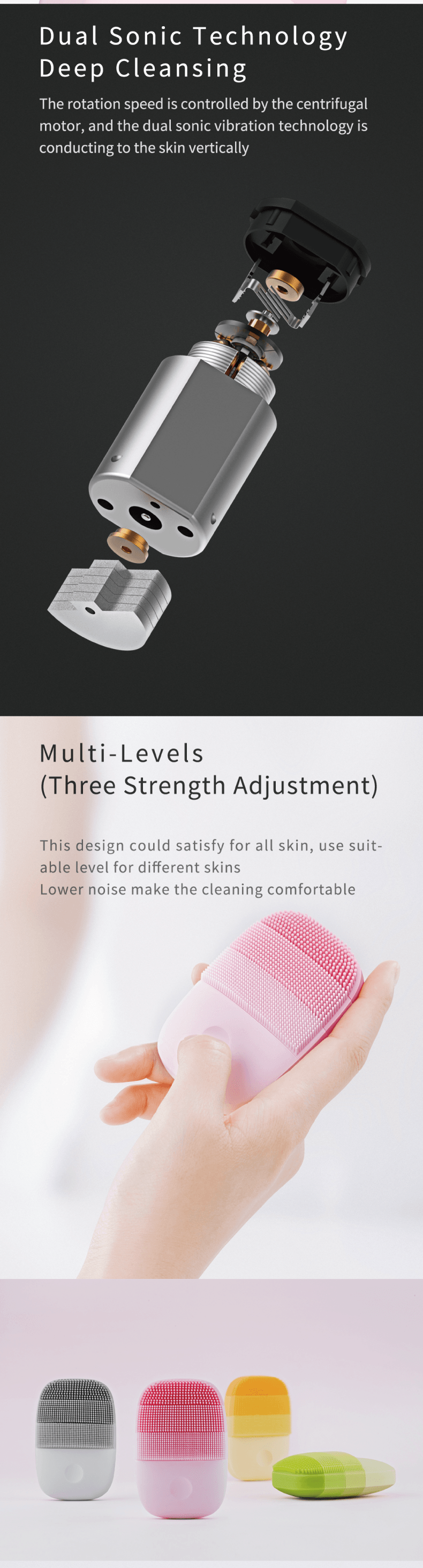 [inFace品牌旗艦店]inFace聲波潔面儀- 橙色 1pc