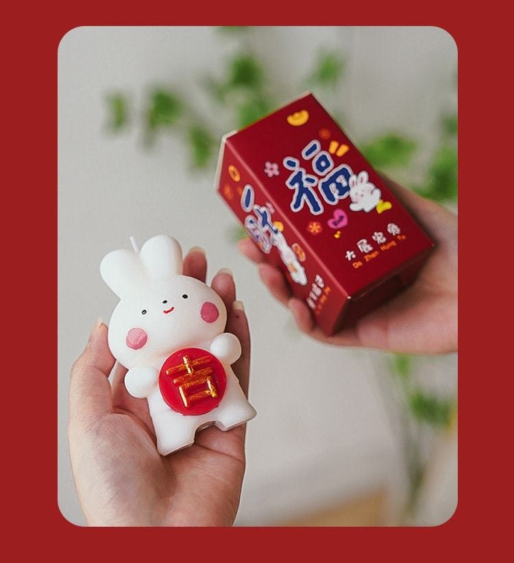【中国直邮】海蓝星 圣诞礼物 發兔子 生日蜡烛 英国梨小苍兰 熏香 小礼盒1枚
