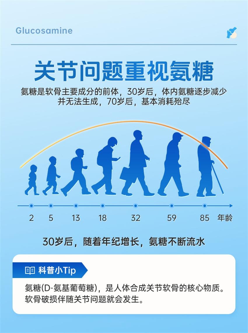 【中国直邮】 澳大利亚 澳乐维他 氨糖维骨力片 关节宝双倍氨糖软骨素维骨力骨折骨裂关节恢复 30粒/瓶