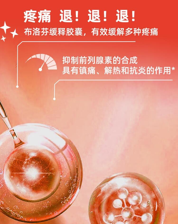 【中國直效郵件】 恆醫森 布洛芬緩釋膠囊 止痛藥 緩解頭痛 27粒