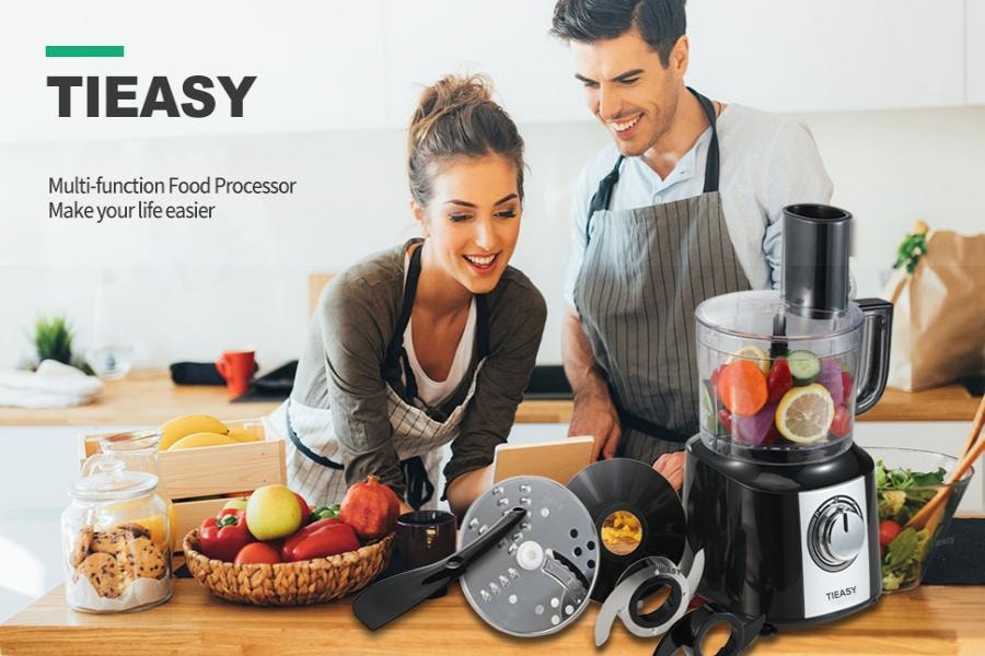 【美国直邮】Tieasy 五合一多功能食物处理器料理机
