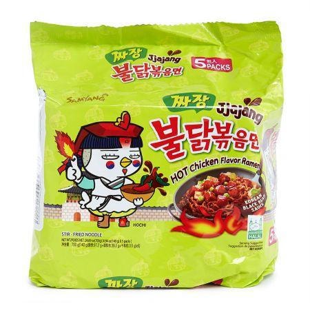 Jjajang Hot Chicken Flavor Ramen 4.94oz(140g) 5 Packs