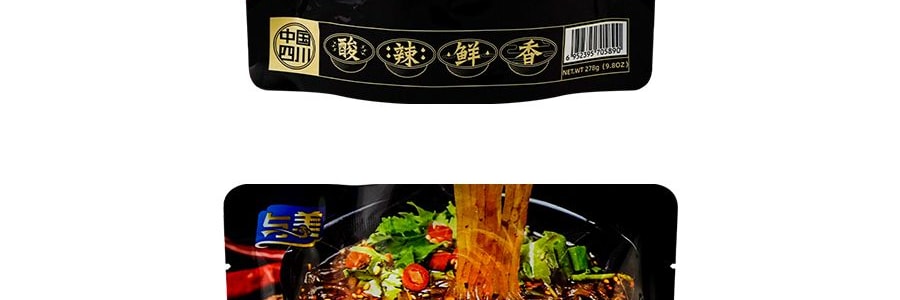 與美 酸辣粉 宵夜速食紅薯粉絲 278g