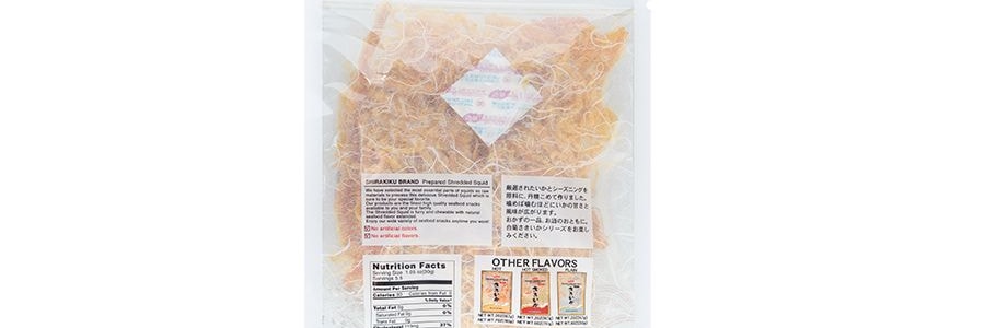 日本SHIRAKIKU 魷魚絲 煙燻味 170g【低脂高蛋白健康點心】