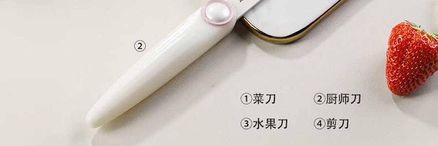 卡特馬克 維納斯系列貝殼套刀 刀具套組 菜刀水果刀廚師刀刀座剪刀5件套