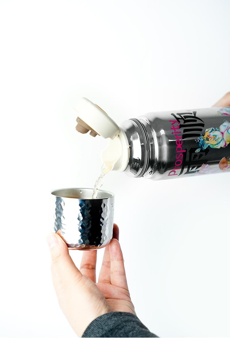 小师姐评茶 保温杯 焖茶杯 养生杯 风调雨顺 国潮风 食品级陶瓷涂层 冷热皆可保温 便捷泡茶 办公室热饮杯 伴手礼 550 mL 1个