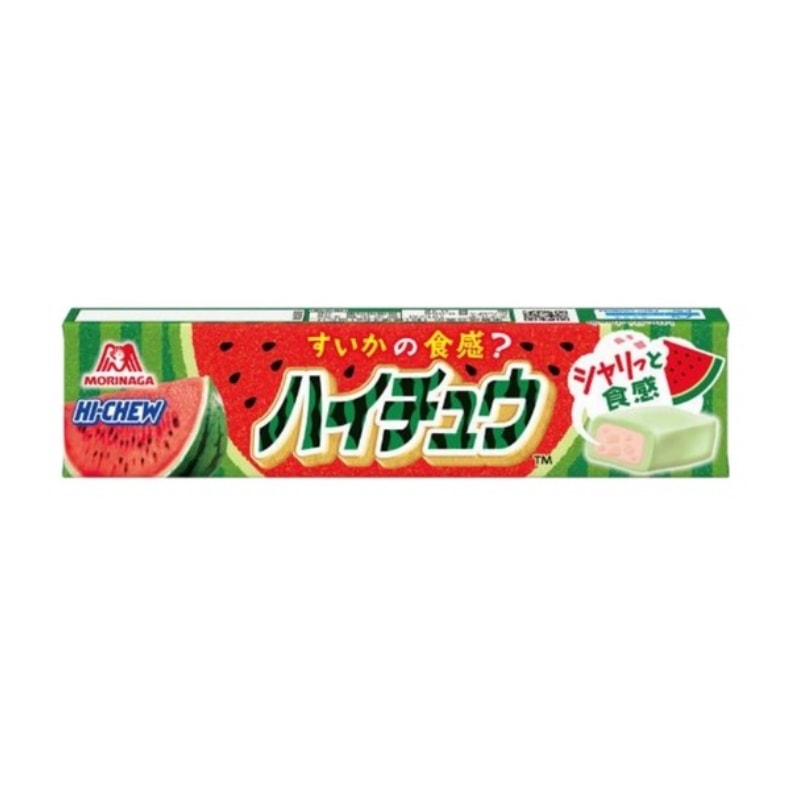 【日本直郵】日本森永MORINAGA 日本本土版 HI-CHEW 果汁軟糖 水果軟糖 西瓜口味 7粒