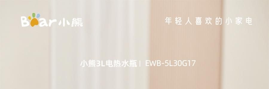 BEAR小熊 元氣小水吧 智慧不銹鋼電水瓶即熱飲水機 3.0L 白色
