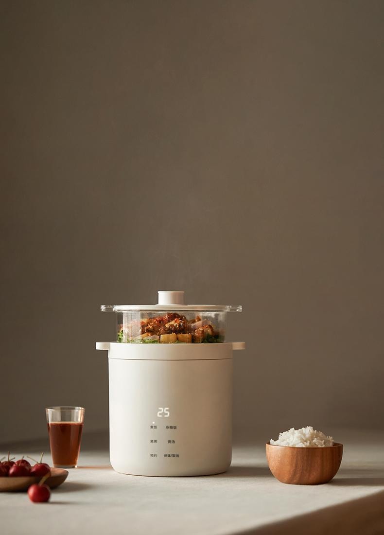 OLAYKS 1.2L 宿舍 宿舍神器迷你电饭煲1到2人一人电饭锅小型 不带蒸笼 电压110V-120V通用