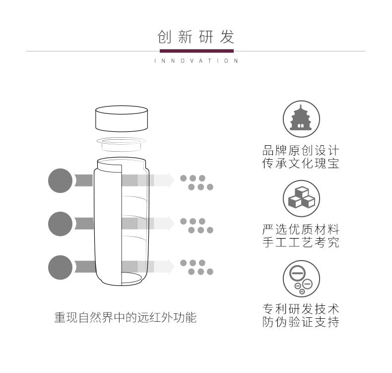 乾唐轩活瓷 鎏金点石成金随身杯 仿木纹盖双层350ml 时尚水杯