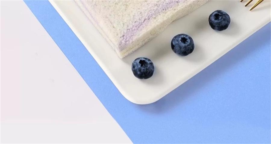 Blueberry-flavored borderless toast filled bread breakfast sliced nutritious snack 600g/ box
