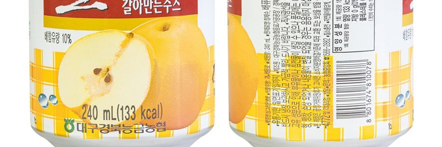 韓國NONGHYUP 水梨果肉汁 240ml【瑞鎮食堂醃肉同款】