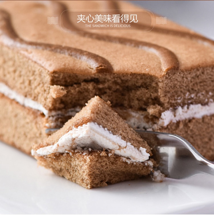 【中国直邮】比比赞 提拉米苏(原味)蛋糕类小零食早餐推荐休闲美400g/盒