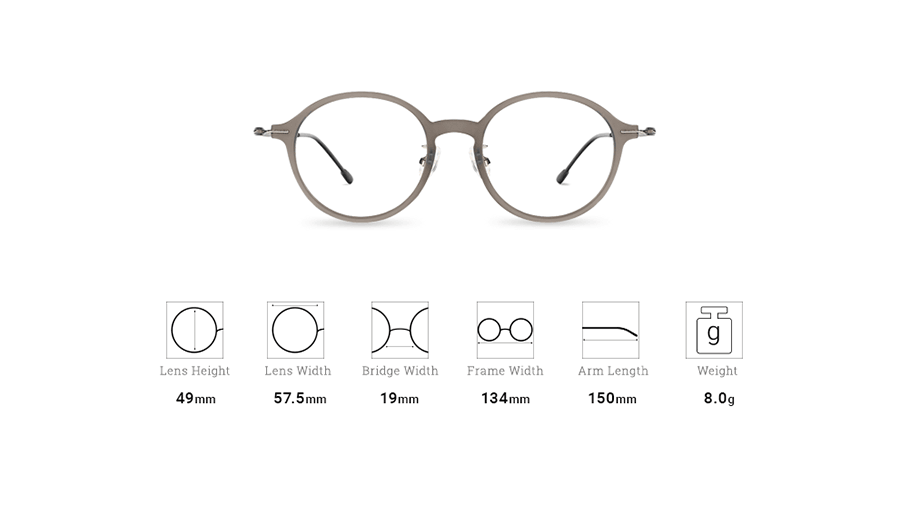 Digital Protection Glasses: Voyager - Matte Gray (DL73202 C2)