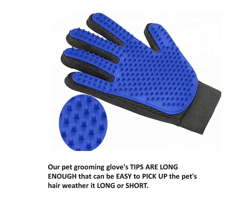 TAIWAN JOT MOMENTS PET GROOMING GLOVES 1PAIR 260 GROOMING TIPS PINS TRUE TOUCH GLOVE BRUSH