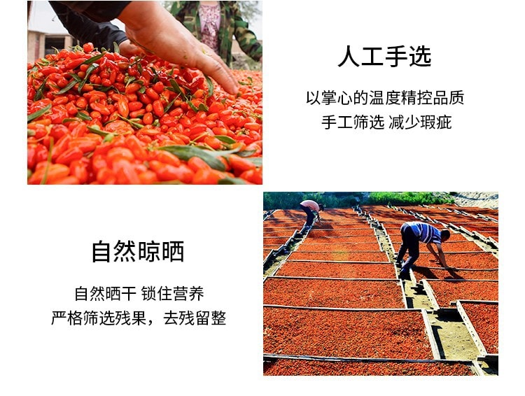 Lycii Fructus Dried Fruits of Chinese Wolfberry Goji Berries 200g