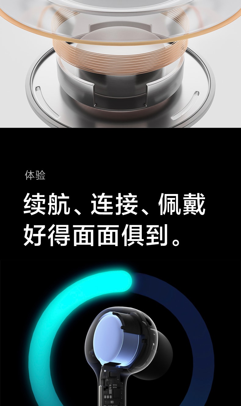 改款淘汰[中国直邮]小米 MI 无线蓝牙耳机Air2Pro降噪运动跑步双耳耳塞式 迷你小型便携式 1个装