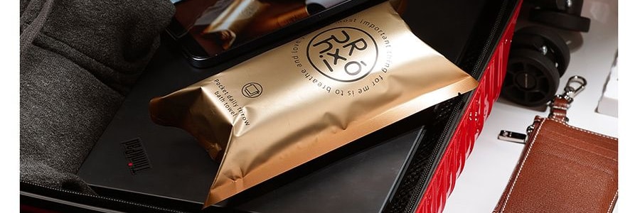 绒呼吸 一次性浴巾 口袋浴巾 出差旅行必备 5条 100*70cm