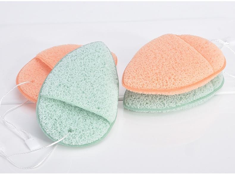 玛莉安 【官方授权旗舰店】手套洗脸扑海绵洁面扑清洁擦脸美容院专用柔软洁肤搓脸泥膜清洁器 2个装