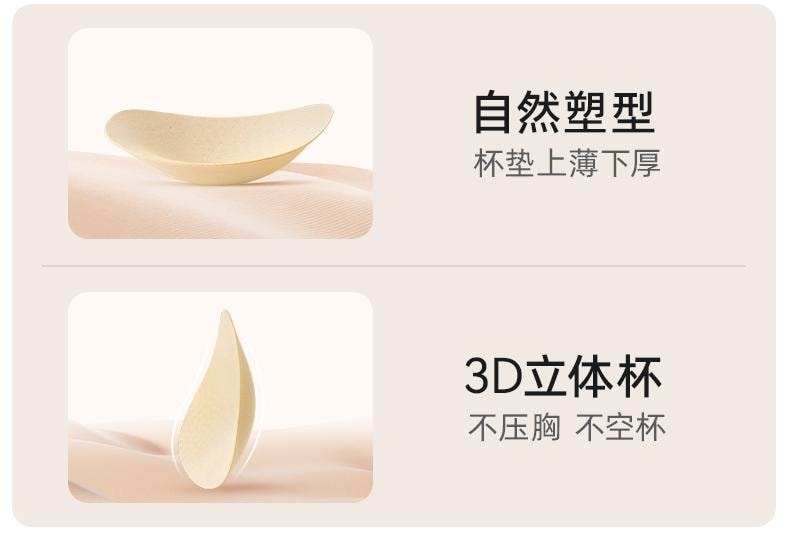 幸棉 黑色M码 夏季隐形无痕文胸舒适软支撑无钢圈聚拢收副乳防下垂内衣薄款美背光面胸罩