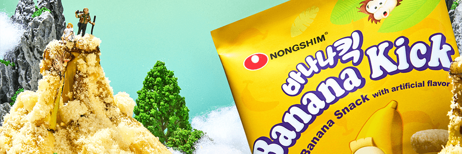 韩国NONGSHIM农心  香蕉脆条 玉米泡芙 膨化零食 45g【 Blackpink Jennie推荐】