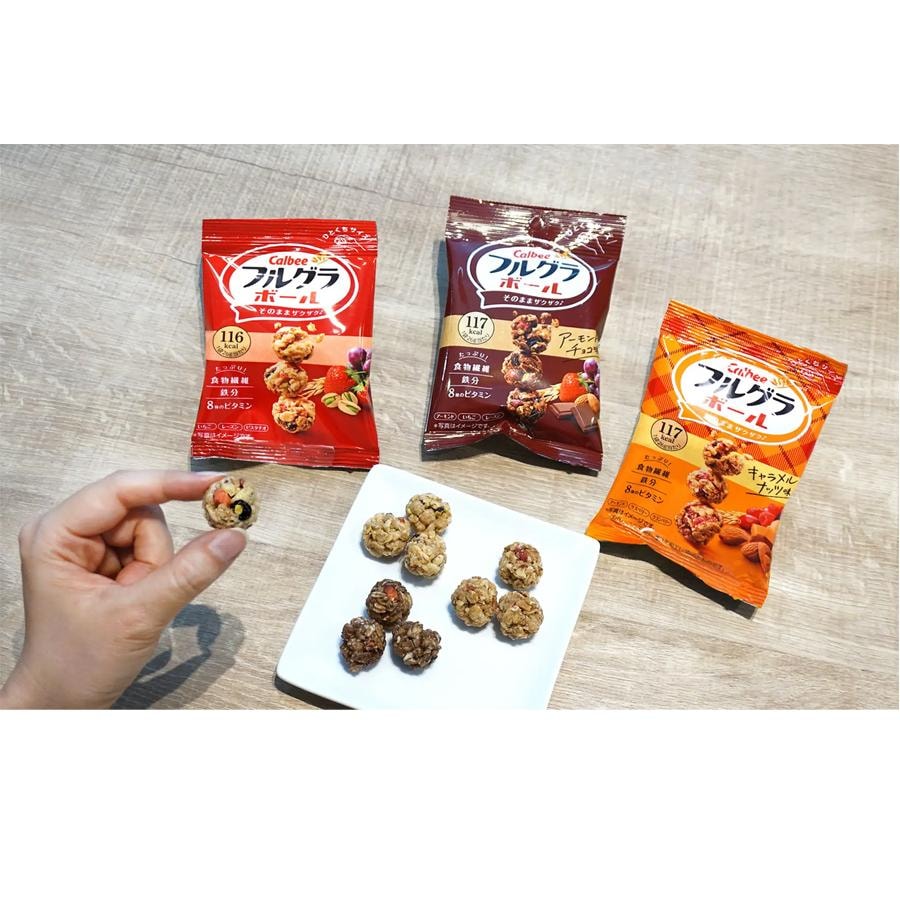 【日本直郵】 日本 卡樂比 水果麥片球 燕麥 低卡路里 水果口味 26g