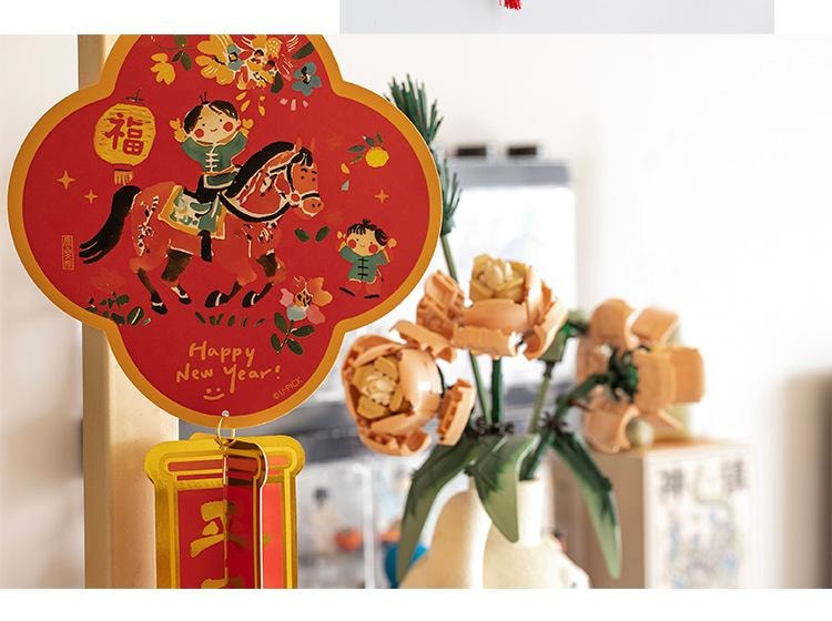 原品生活 2026年馬年立體掛飾 彈彈吊飾(馬年)-馬上有錢/份 可愛掛串 新年室內喜慶吊飾