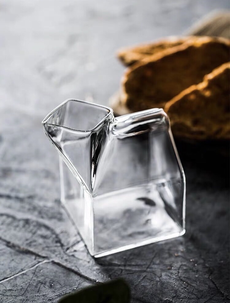 2021LIFE 方形创意牛奶杯耐高温玻璃杯