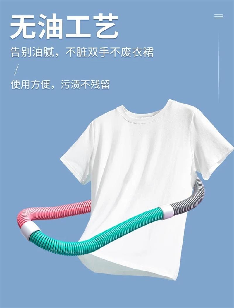 【中國直郵】 親太太 呼拉圈收腹不傷腰女瘦肚子彈簧軟體呼拉圈 粉綠灰 1件裝