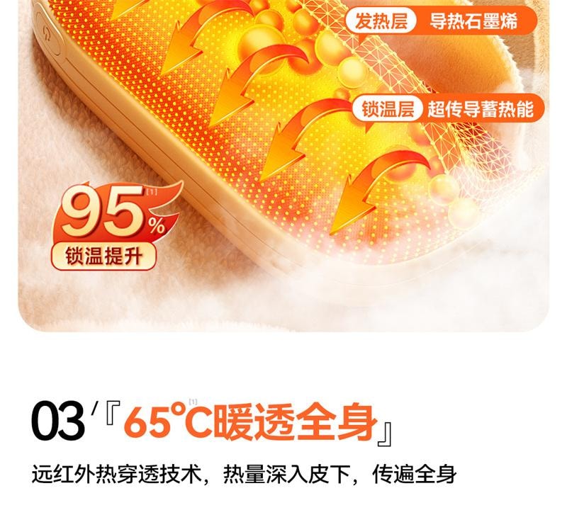 【中国直邮】 亲太太 二合一暖手宝数显充电宝迷你便携随身暖手神器 梧桐米 1个装