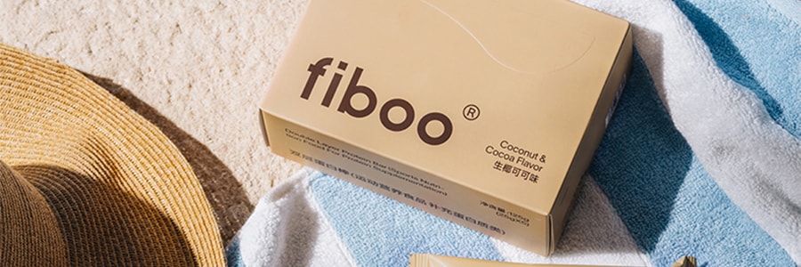 FIBOO 雙層蛋白棒 飽腹零食抗餓神器 5個入 生椰可可口味 低卡 代餐
