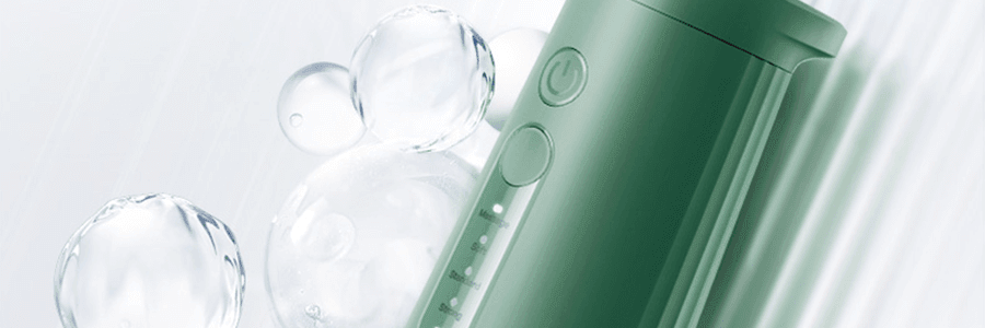USMILE 超声波冲牙器 瀑布水牙线 家用便携式洗牙器 牙套正畸伴侣 绿色