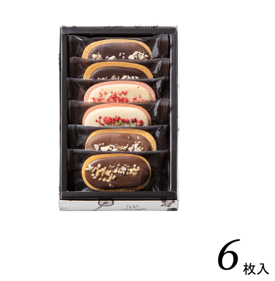 【日本直郵】西洋果子鹿鳴館巧克力夾心酥餅限定禮物巧克力和餅乾的完美結合 6枚入