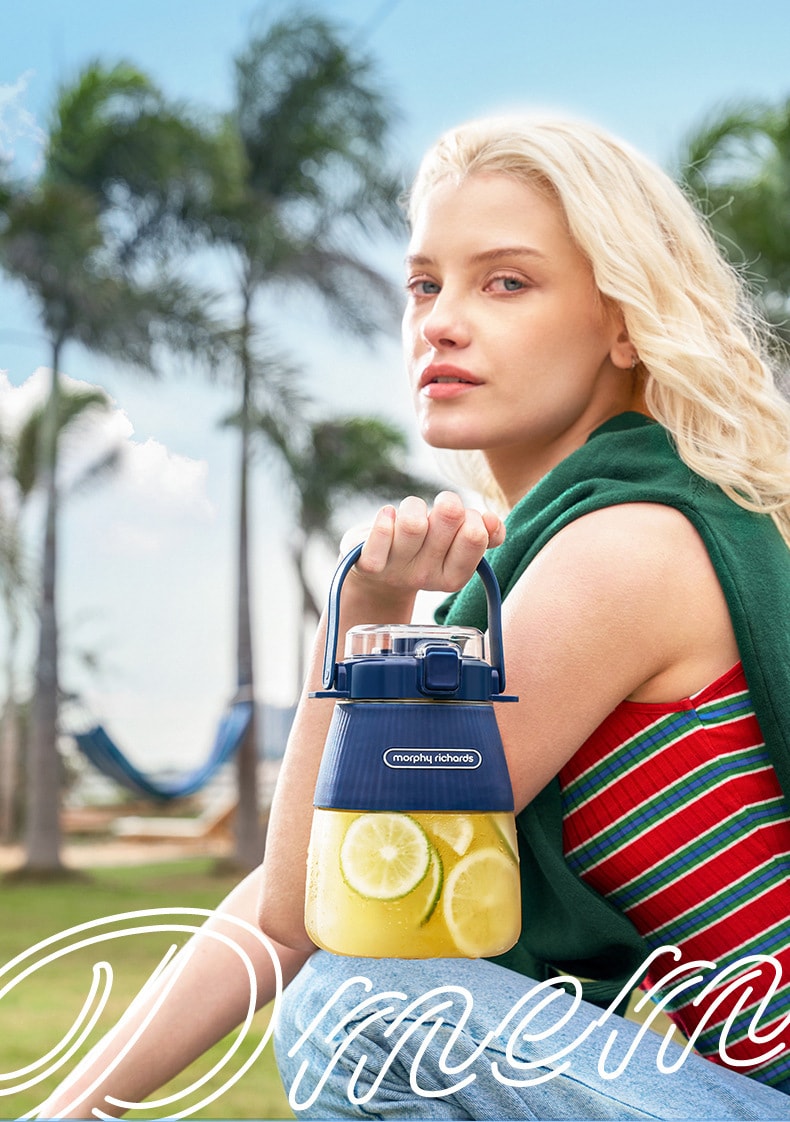 【中国直邮】摩飞  MR9806便携式水果榨汁杯 果汁机小型家用榨汁机多功能榨汁杯   绿色