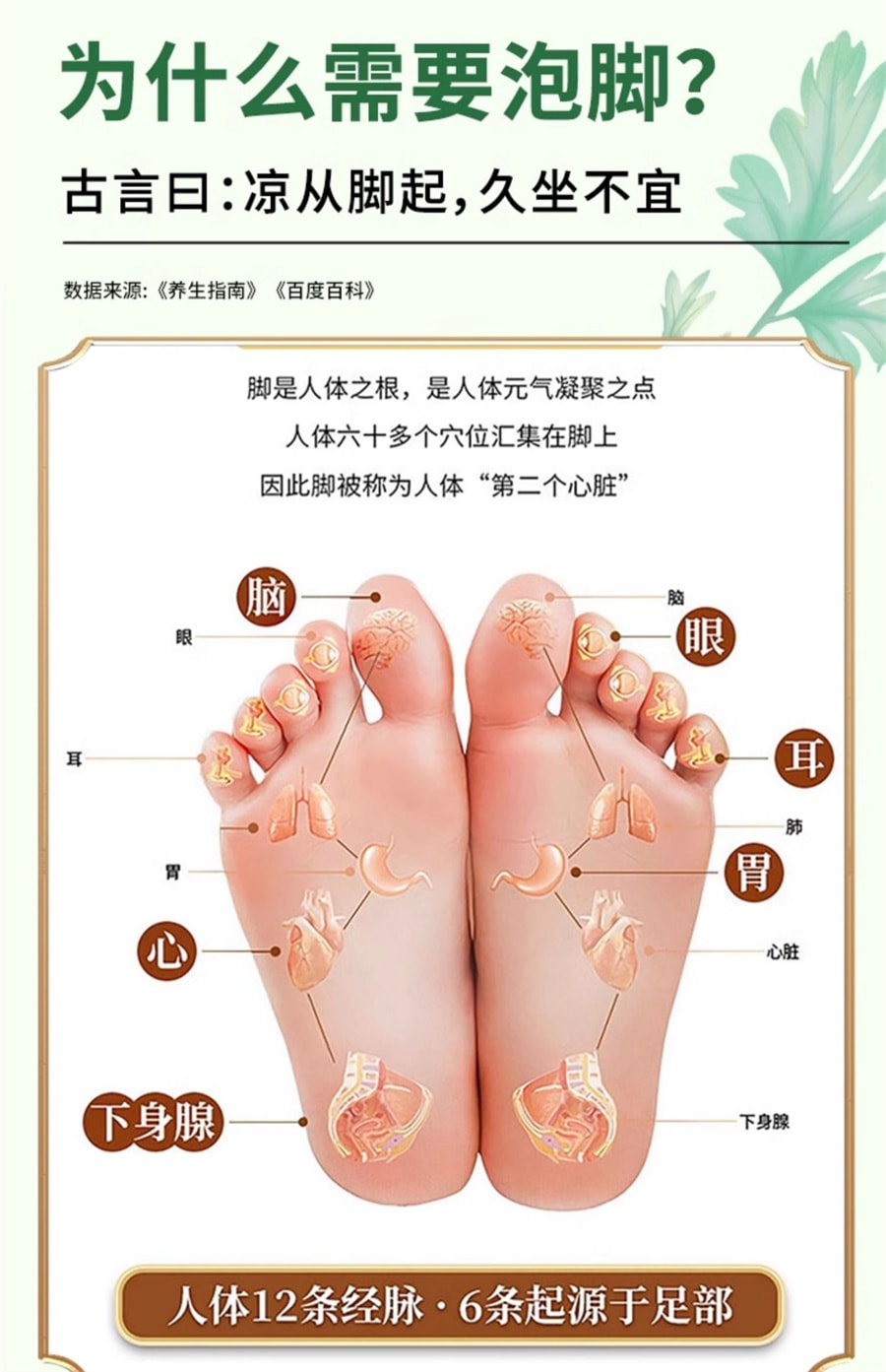 【中國直郵】覓食處 泡腳包十二味草本足浴包艾草益母草紅花冬寒夏驅女士專用覓食楚 30g*10包
