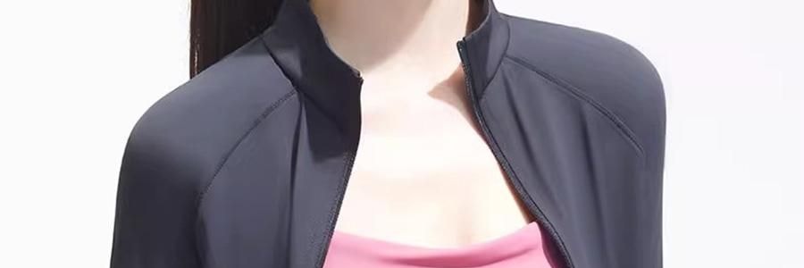 小野和子 防晒帽 遮阳帽 空顶帽  可折叠收纳便携帽子 黑色